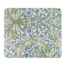 William Morris - Flores azules de Art Nouveau