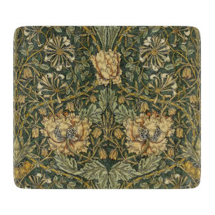 Tabla De Cortar William Morris Honeysuckle Green Floral