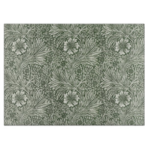 Tabla De Cortar William Morris Marigold Vintage Verde Floral