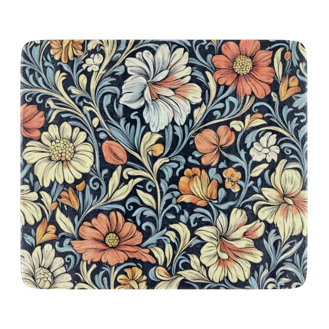 Tabla De Cortar William Morris style floral acanthus pattern (Anverso)