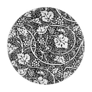 Tabla De Cortar William Morris Vino blanco negro de uva