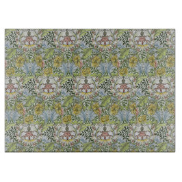 Tabla De Cortar William Morris Vintage Myrtle Verde Rosa Floral