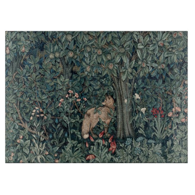 Tabla De Cortar William Morris Woodland Tapestry Fox (Anverso)
