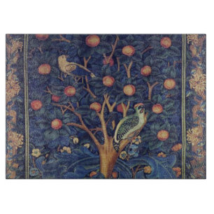 Tabla De Cortar William Morris Woodpecker Tapestry Birds Floral