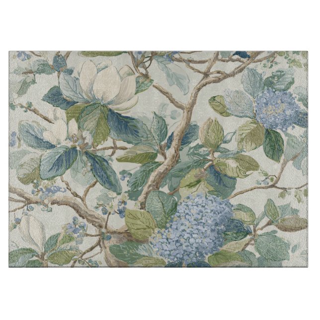 Tabla De Cortar Willow Little Magnolia Wallpaper Floral Coastal (Anverso)