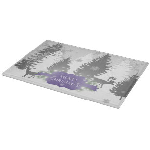 Tabla De Cortar Winter Wonderland Cutting Board - Purple