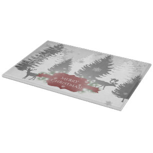 Tabla De Cortar Winter Wonderland Cutting Board - Rojo