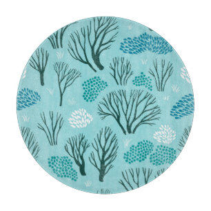 Tabla De Cortar Winter Woodland: Vieja sin Marea