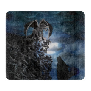 Tabla De Cortar Wolf Moon - Wolf con Golem