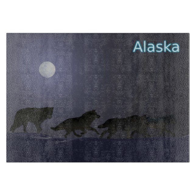 Tabla De Cortar Wolf Pack - Alaska (Anverso)