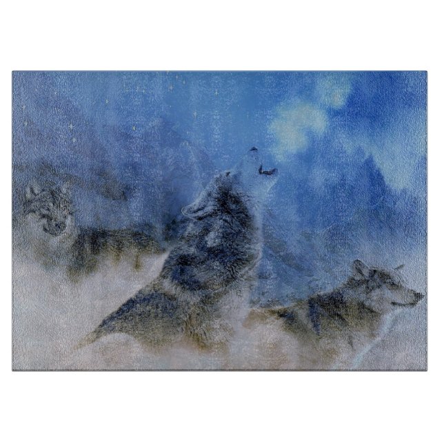 Tabla De Cortar Wolf Spirits (Anverso)