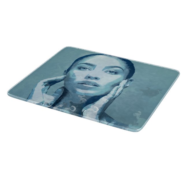 Tabla De Cortar "Woman in Blue" (Borde)