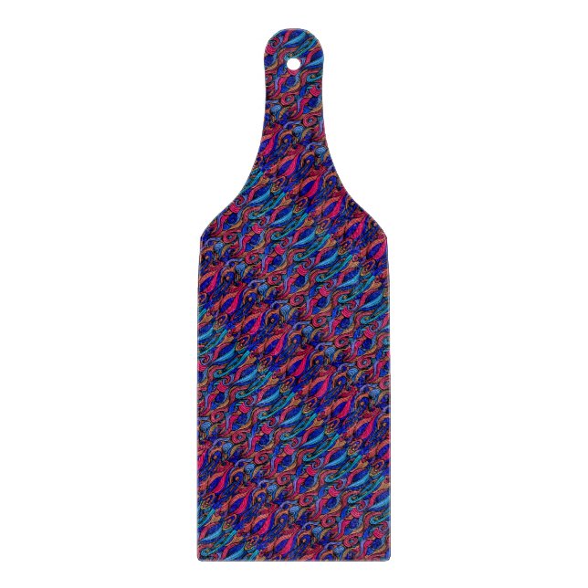 Tabla De Cortar Wool Topped paisley (Anverso)