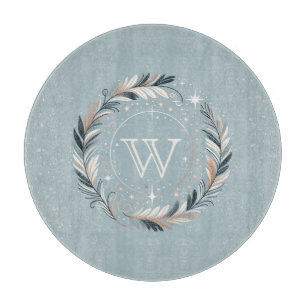 Tabla De Cortar Wreath de invierno encantado