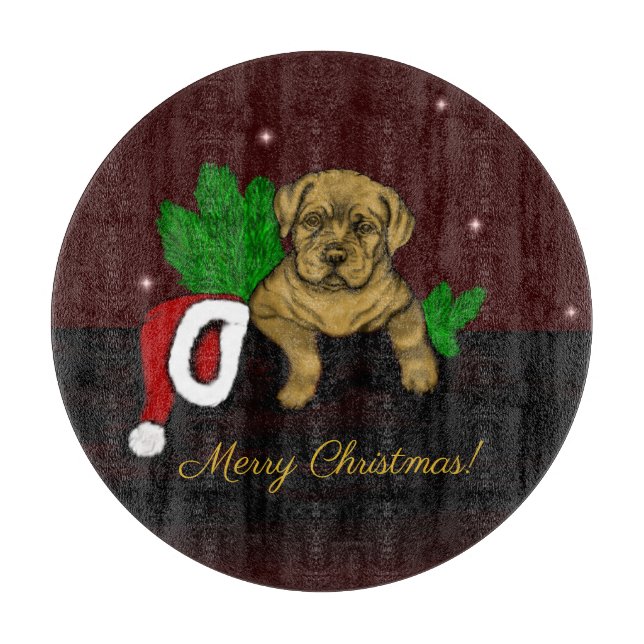 Tabla De Cortar XMas Puppy (Anverso)