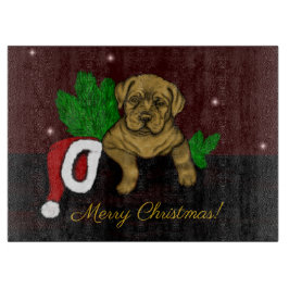 Tabla De Cortar XMas Puppy