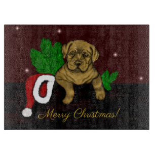 Tabla De Cortar XMas Puppy