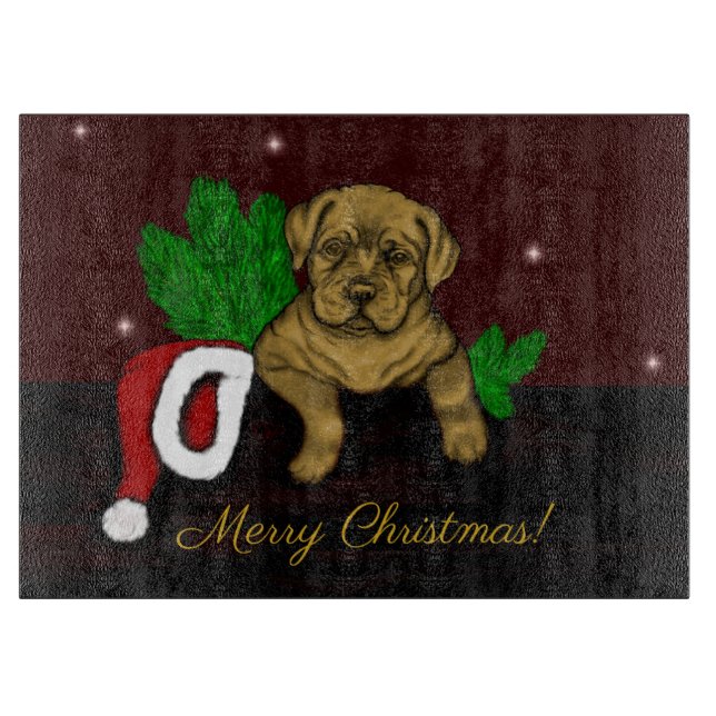 Tabla De Cortar XMas Puppy (Anverso)