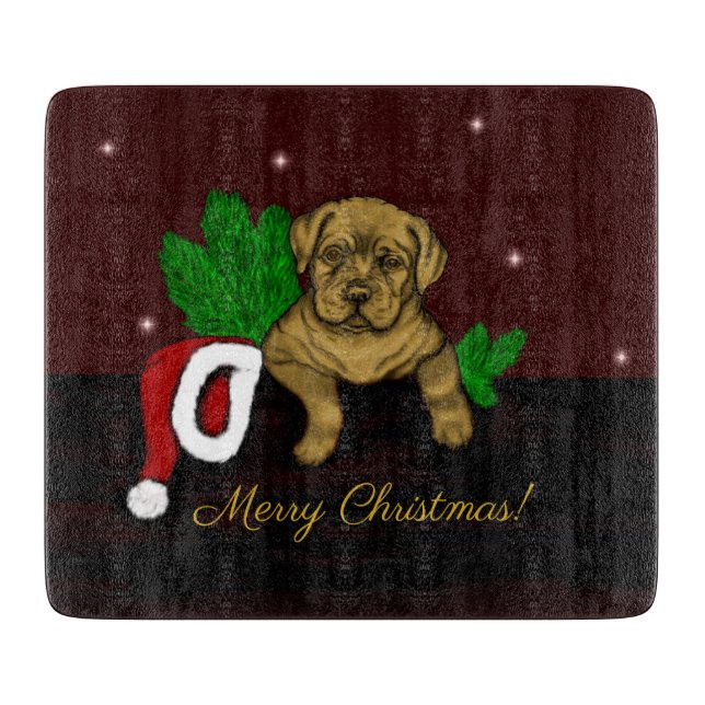 Tabla De Cortar XMas Puppy (Anverso)