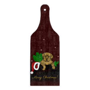 Tabla De Cortar XMas Puppy
