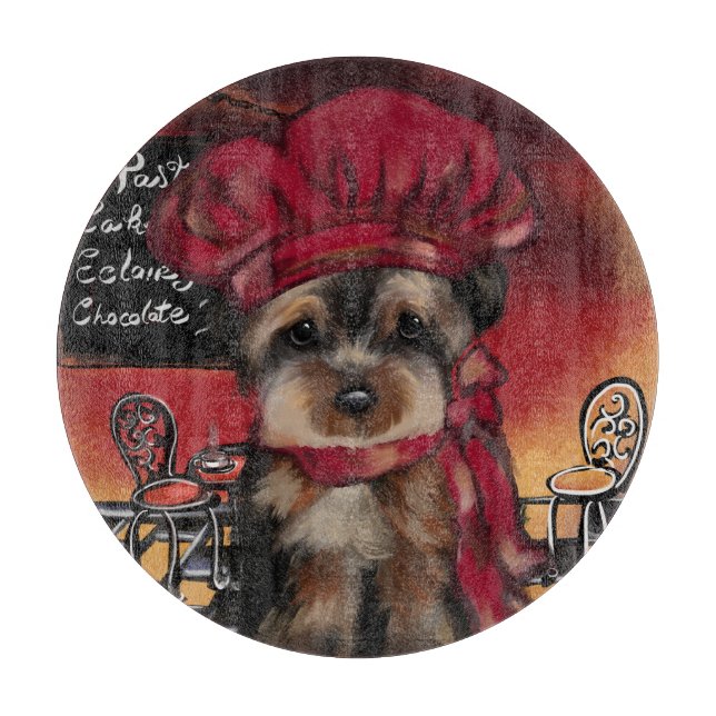 TABLA DE CORTAR YORKIE POO      (Anverso)