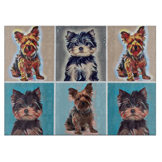 Tabla De Cortar Yorkie Yorkshire Terrier (Anverso)