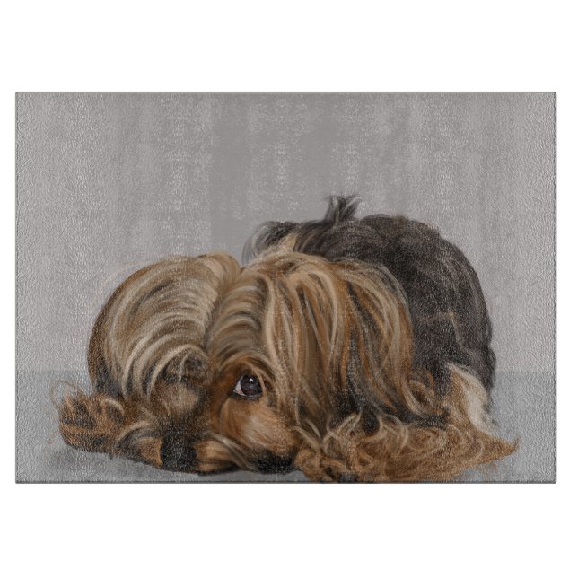 Tabla De Cortar Yorkie, Yorkshire Terrier (Anverso)