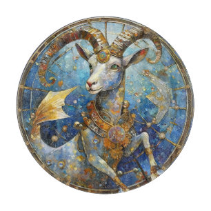 Tabla De Cortar Zodiaco - Capricornio la Cabra de Mar