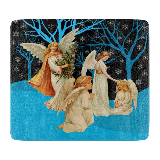 Tabla de corte de ángeles de nieve (Anverso)