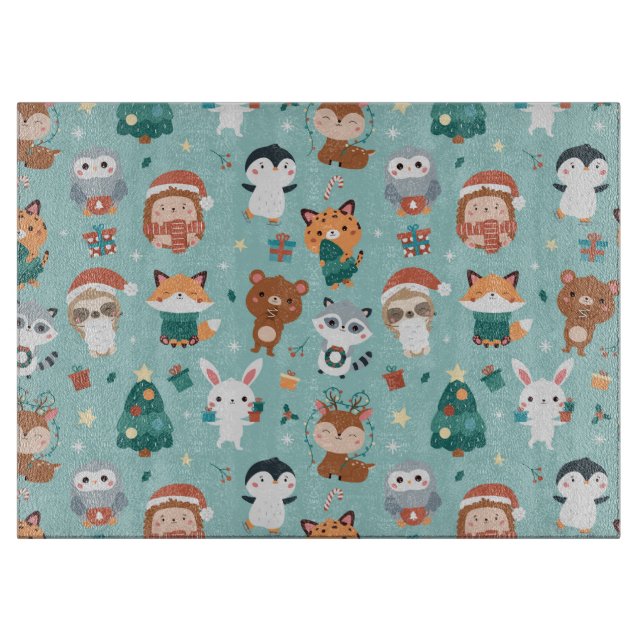 Tabla de corte de animales adorables (Anverso)