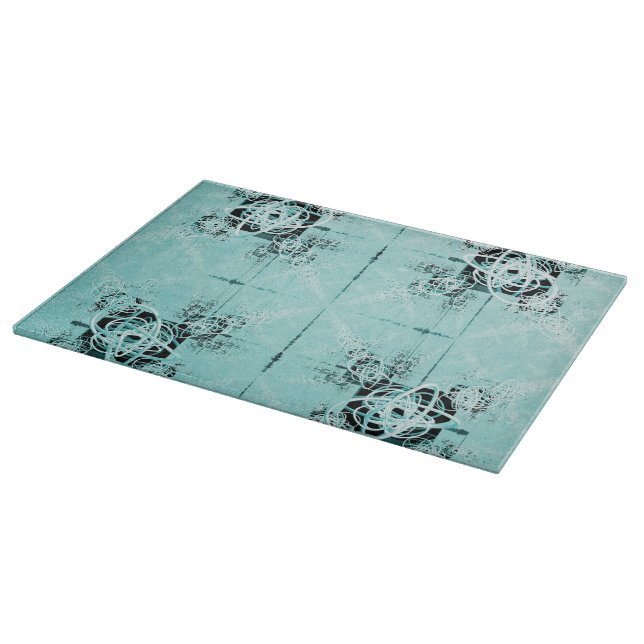 Tabla de corte de brillo espiral abstracto (Borde)