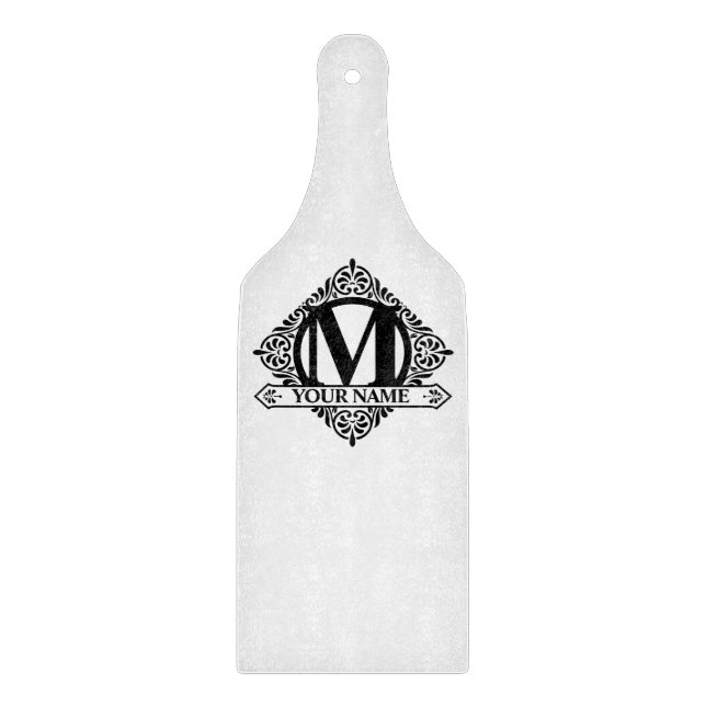 Tabla de corte de diseño de monograma ordenado (Anverso)