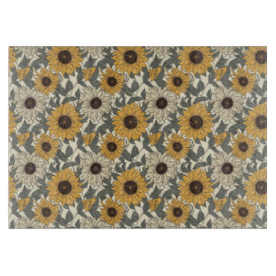 Tabla de corte de girasoles