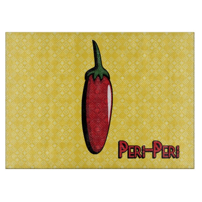 Tabla de corte de pimiento Peri-Peri Chili (Anverso)