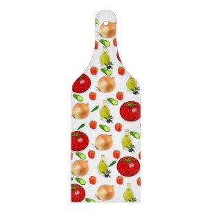 Tabla de corte de vidrio de tomate