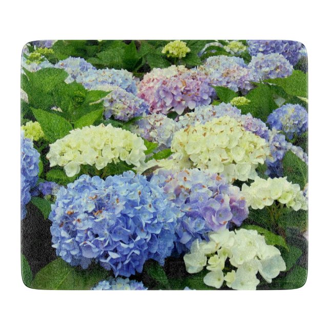 TABLA DE CORTE DE VIDRIO Hydrangea Mix-6x7 (Anverso)