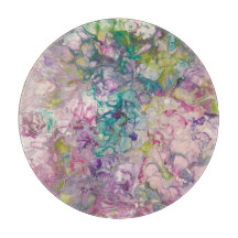 Tabla de corte de vidrio redondo