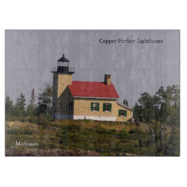 Tabla de corte del faro de Copper Harbor