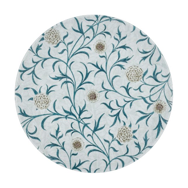 TABLA DE CRISTAL : WILLIAM MORRIS : FLORAL (Anverso)