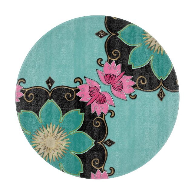 Tabla de embutidos de rosette de estilo Art Nouvea (Anverso)