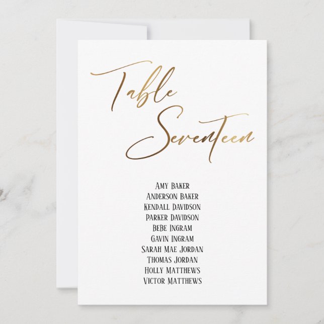 Tabla de escritura a mano de oro Tabla de diecisie (Anverso)