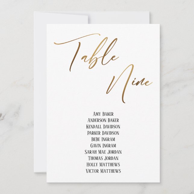 Tabla de escritura a mano de oro Tabla de nueve as (Anverso)