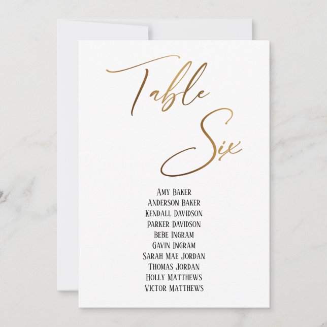 Tabla de escritura a mano de oro Tabla de seis asi (Anverso)