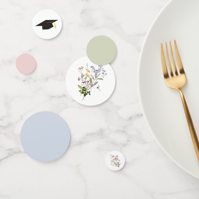 Tabla de Graduación de Flor Silvestre Confetti Flo (Grupo)