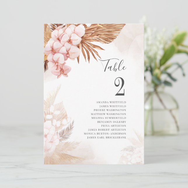 Tabla de Grass Terracotta de Grasa de Pampas Botán (Anverso de pie)