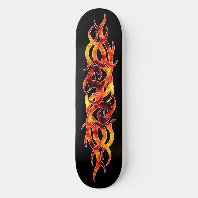 Tabla de monopatín "Flame On" (Anverso)