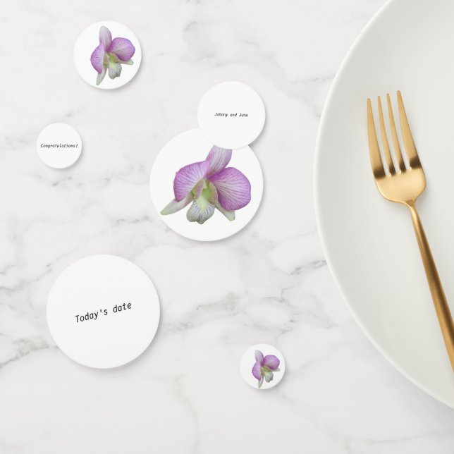 Tabla de orquídeas de personalizable Confetti (Grupo)