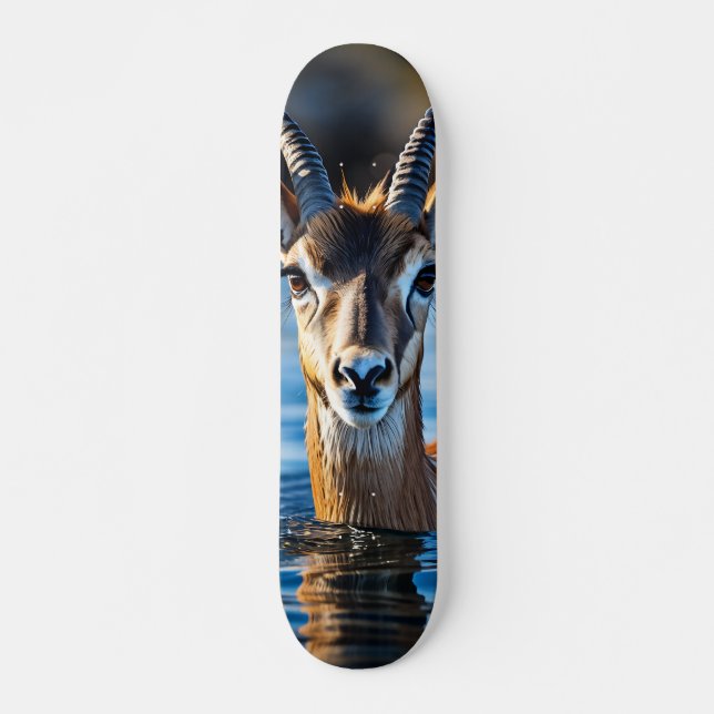 Tabla de Skate Antílope Veloz con Cuernos (Anverso )