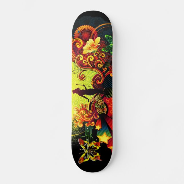 Tabla de skate Butterfly Art 20A (Anverso)