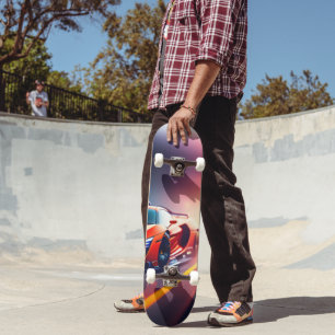 Tabla de Skate Coche Superdeportivo Naranja